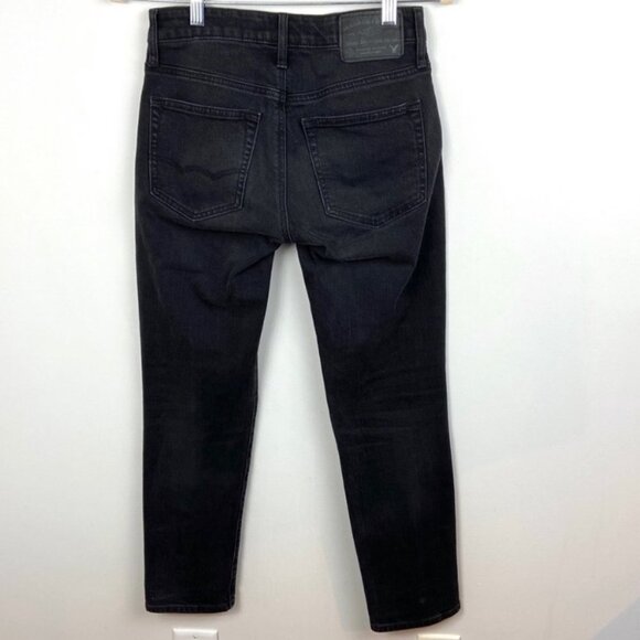 American Eagle Outfitters Flex Slim Jeans Black Mens Size 26 x 28 Stretch Denim - Picture 4 of 8